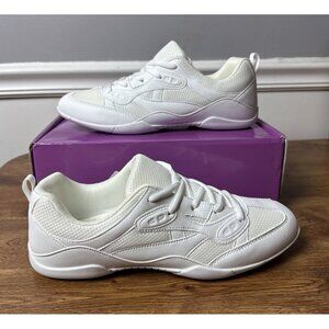 Danzcue Nova Cheer Shoes, White Size 8